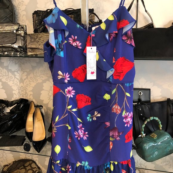 Parker Dresses & Skirts - PARKER Blue Floral Print "Valencia" Dress